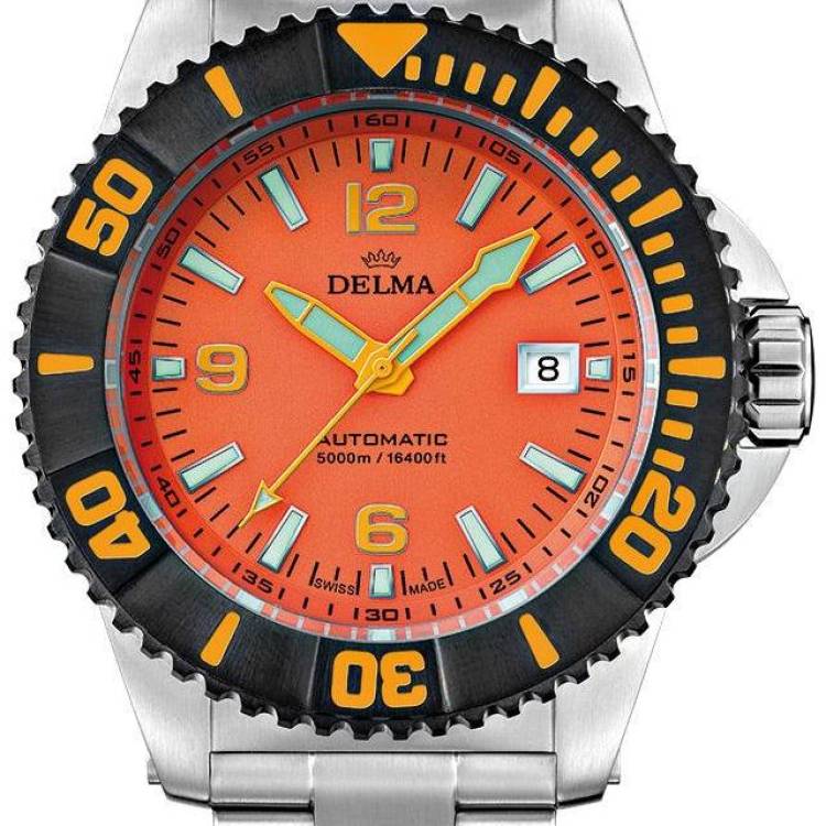 Delma Watch Blue Shark IV Orange Limited Edition