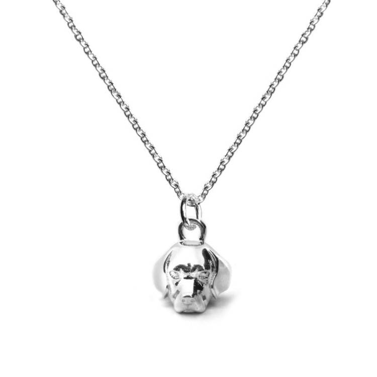 Dog Fever Sterling Silver Beagle Muzzle Necklace