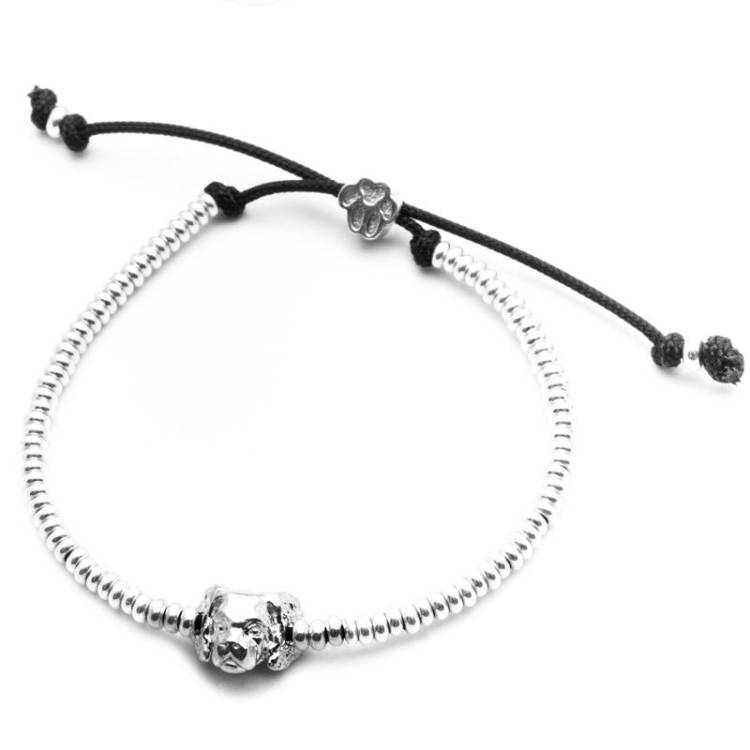 Dog Fever Sterling Silver Cavalier King Charles Spaniel Muzzle Bracelet