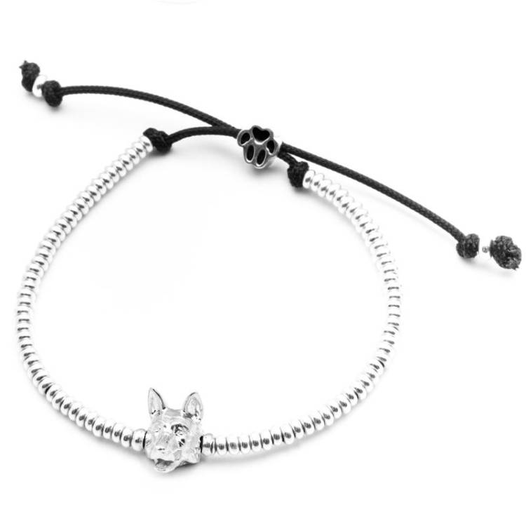 Dog Fever Sterling Silver German Shepherd Muzzle Bracelet