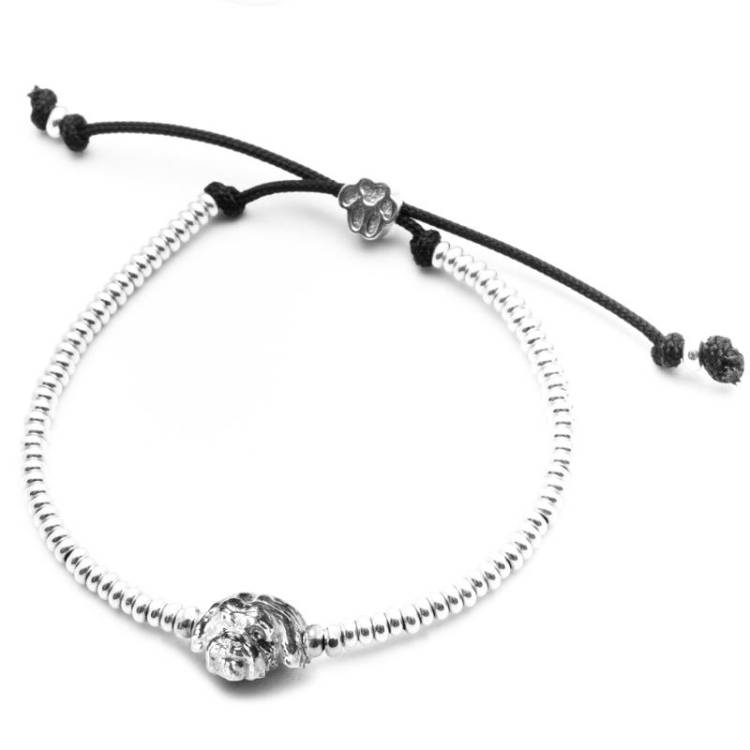 Dog Fever Sterling Silver Shih Tzu Muzzle Bracelet