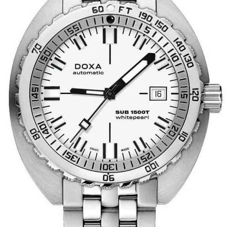 Doxa Watch SUB 1500T Whitepearl Bracelet