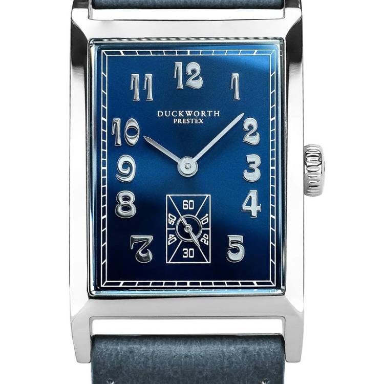 Duckworth Prestex Watch Centenary Blue Blue Leather