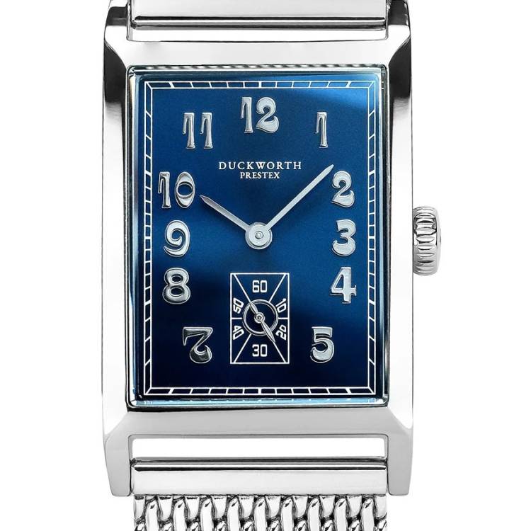 Duckworth Prestex Watch Centenary Blue Mesh Bracelet