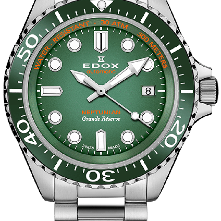 Edox Watch Neptunian Grande Reserve Green