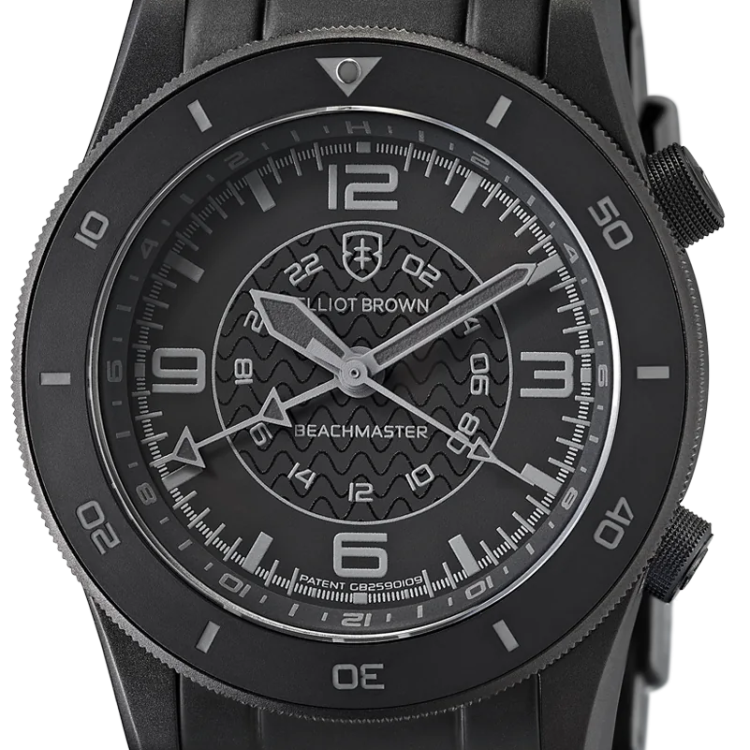 Elliot Brown Watch Beachmaster Blackout Gunmetal Grey PVD Bracelet
