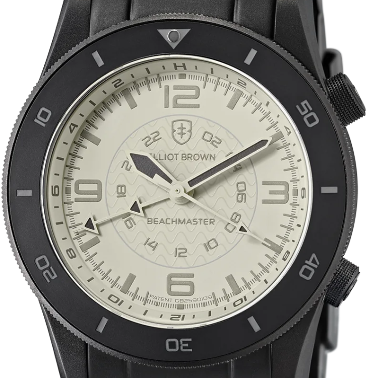 Elliot Brown Watch Beachmaster Ghost Gunmetal Grey PVD Bracelet
