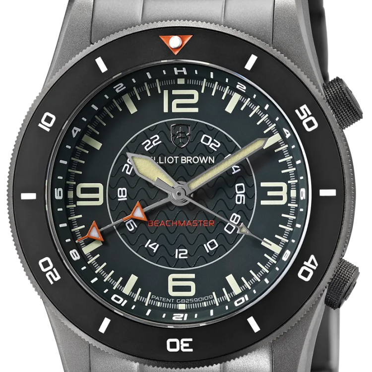 Elliot Brown Watch Beachmaster Nivo Gunmetal Grey PVD Bracelet