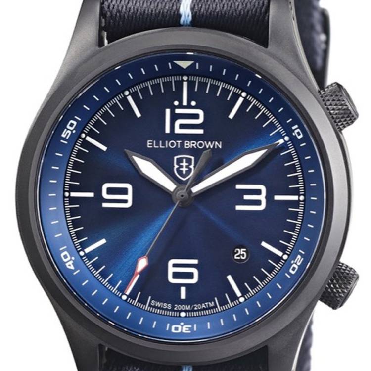 Elliot Brown Watch Canford Mens - Blue