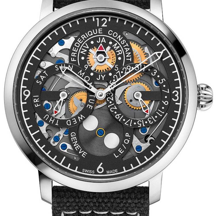 Frederique Constant Watch Slimline Perpetual Calendar Manufacture Limited Edition