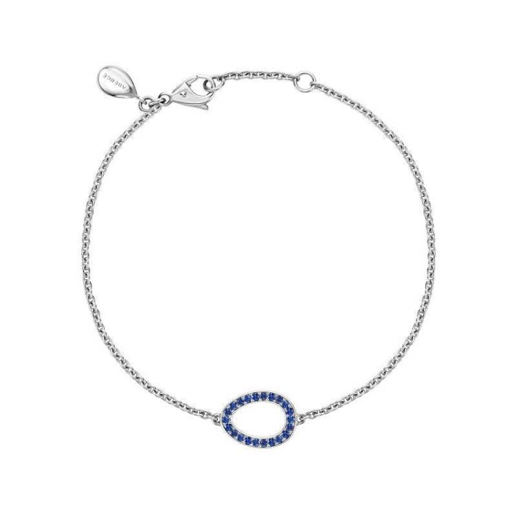 Faberge Colours of Love Sasha 18ct White Gold Sapphire Egg Bracelet