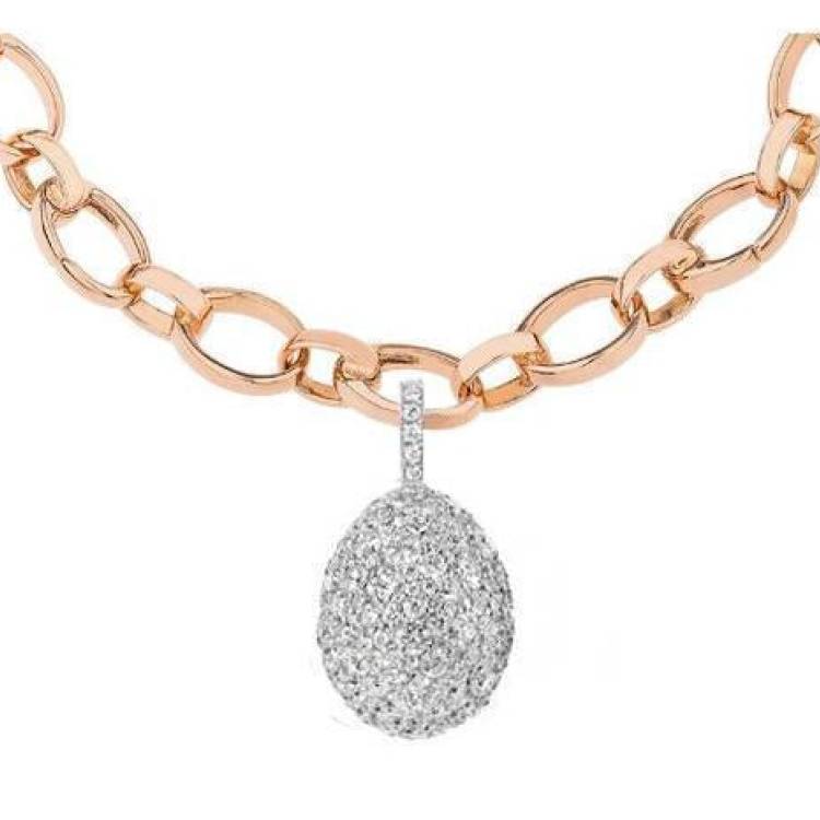 Faberge Emotion 18ct White Gold 2.49ct Diamond Charm - White Gold