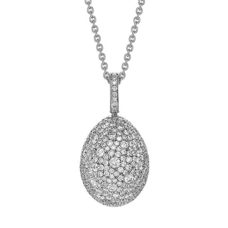 Faberge Emotion 18ct White Gold Diamond Pendant - White Gold