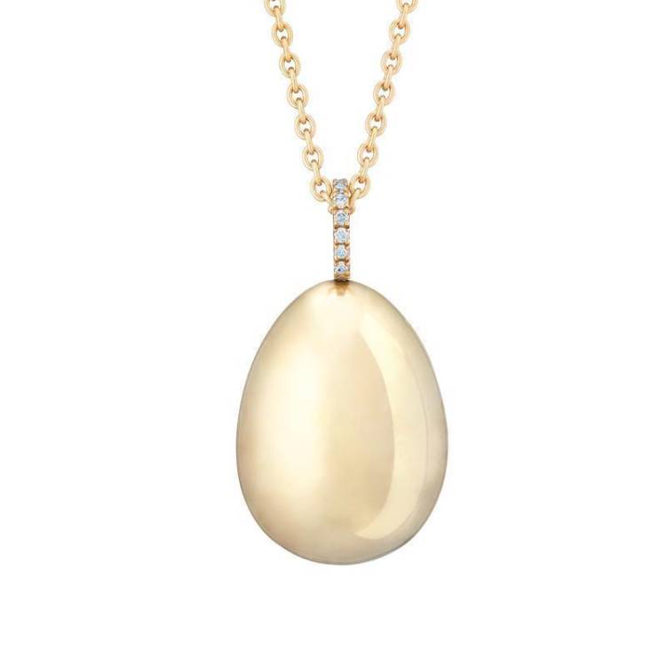 Faberge Essence 18ct Yellow Gold Diamond Pendant - Yellow Gold