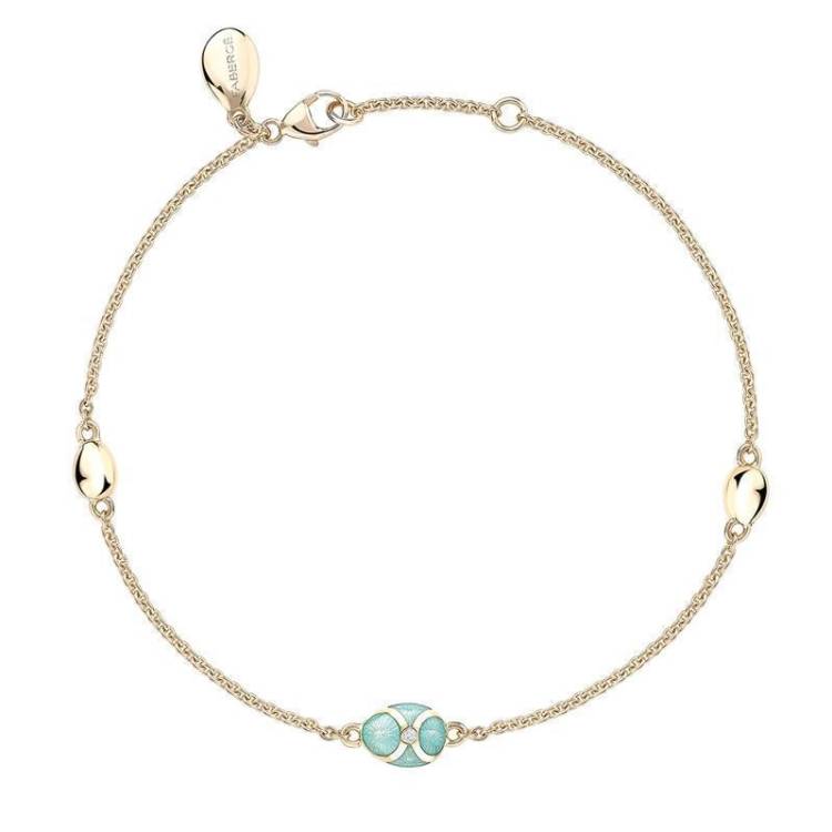Faberge Palais Tsarskoye Selo 18ct Yellow Gold Turquoise Bracelet - Yellow Gold
