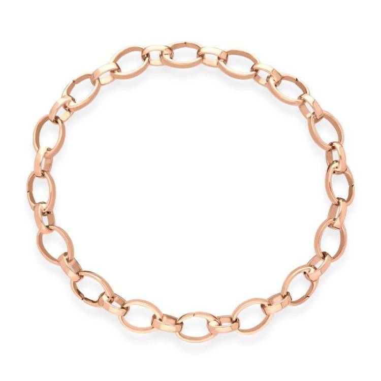 Faberge Treillage 18ct Rose Gold Chain Bracelet For Charms