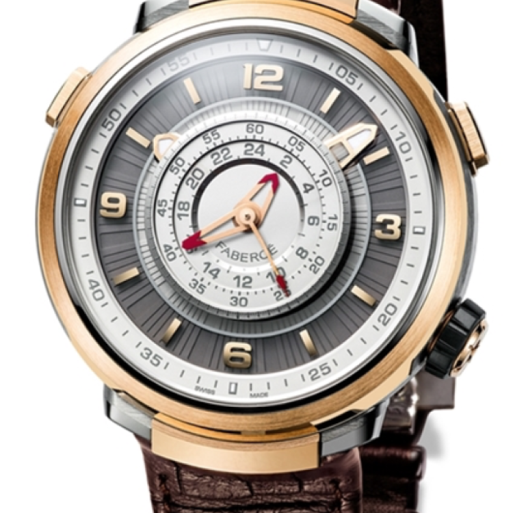 Faberge Watch Visionnaire Chronograph Rose Gold - Silver