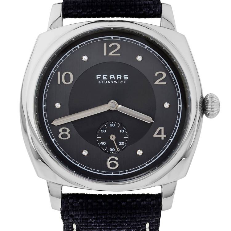 Fears Watch Brunswick PT Anthracite Grey Diamond - Grey