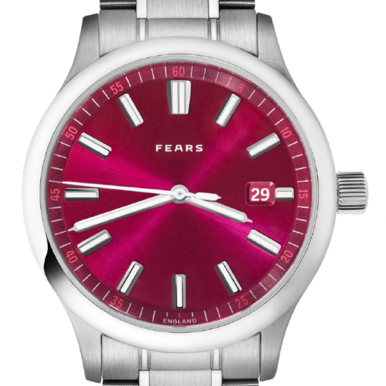 Fears Watch Redcliff 39.5 Date Cherry Red