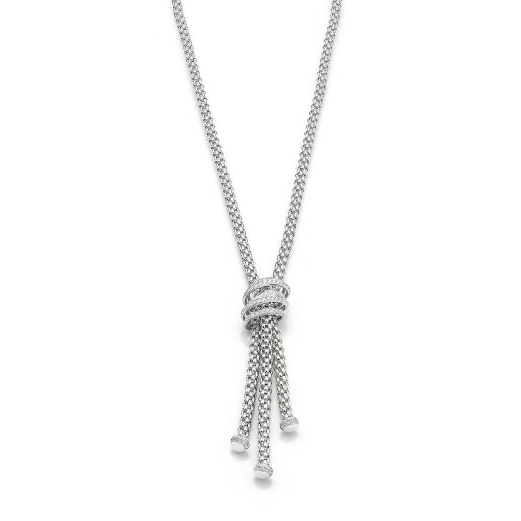 Fope MiaLuce 18ct White Gold 1.63ct Diamond Lariat Necklace