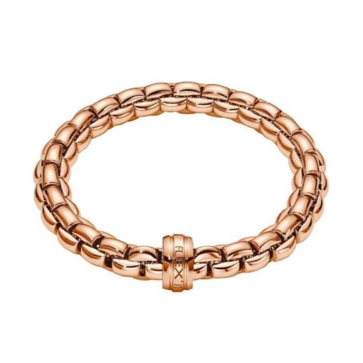 Fope Eka 18ct Rose Gold Bracelet - M
