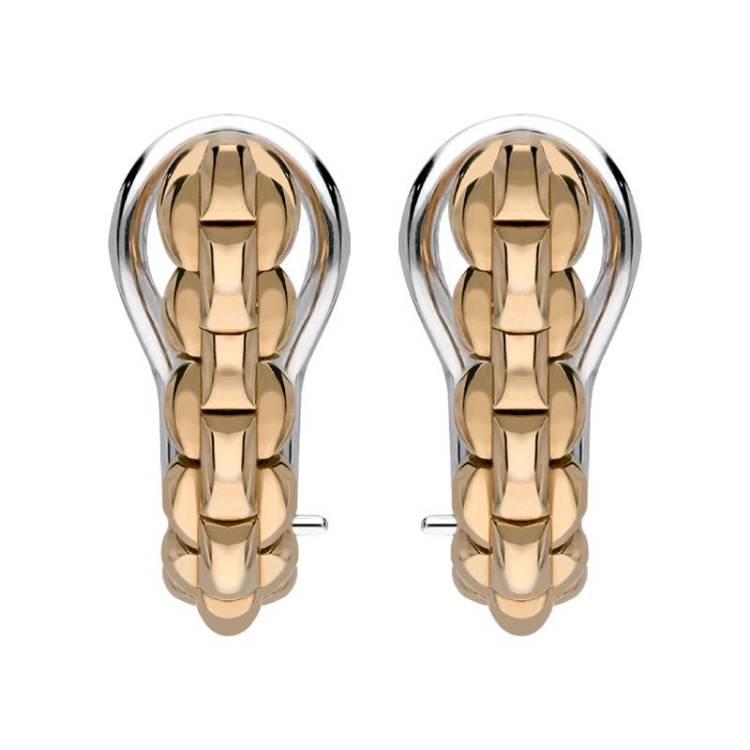 Fope Eka Tiny 18ct Rose Gold Hoop Earrings