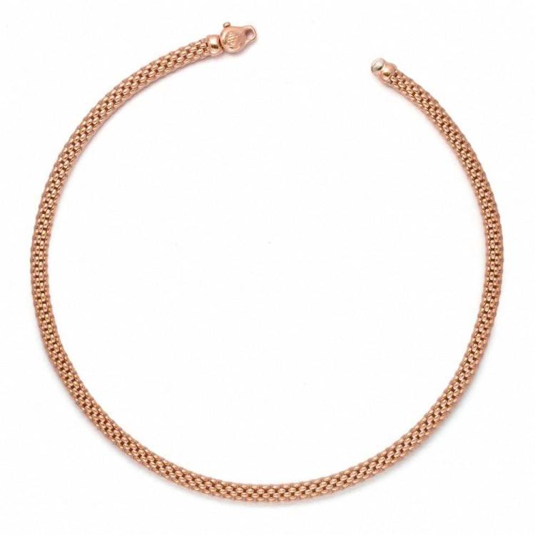 Fope Vendome 18ct Rose Gold Rope Necklace