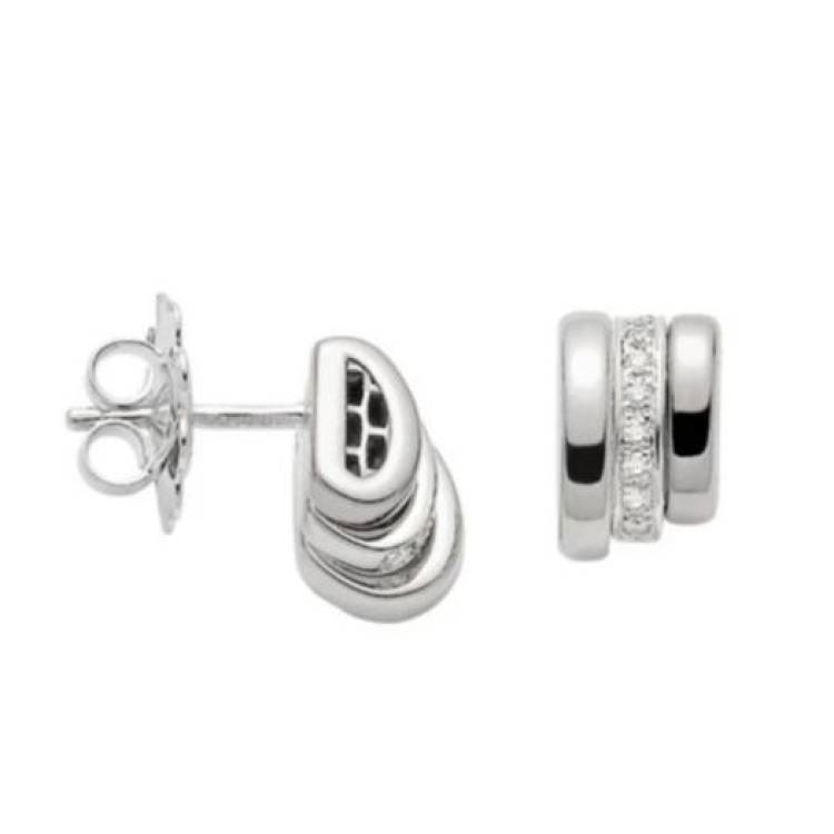 Fope Prima 18ct White Gold 0.13ct Diamond Stud Earrings