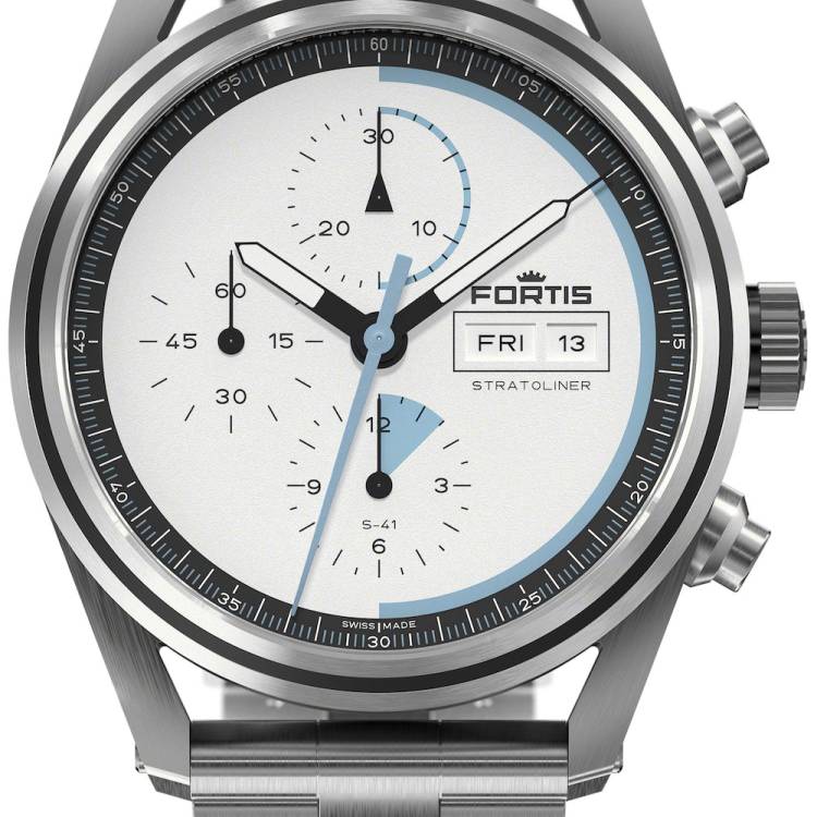 Fortis Watch Stratoliner White Dust Bracelet