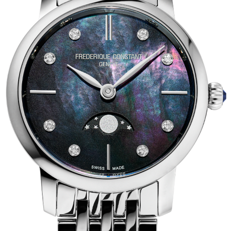 Frederique Constant Watch Classic Slimline Moonphase Ladies
