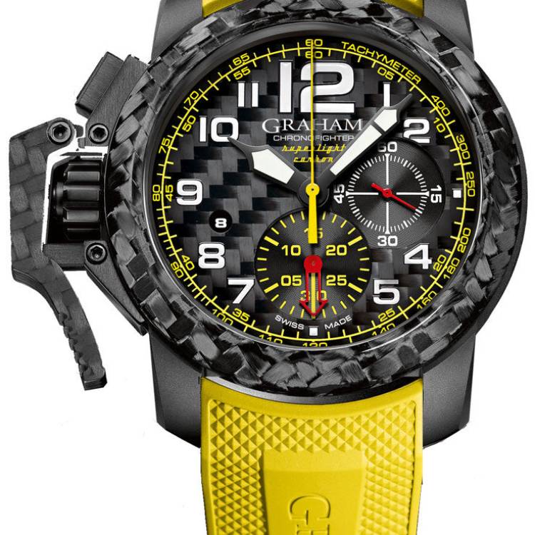 Graham Watch Chronofighter Oversize Superlight Carbon - Black