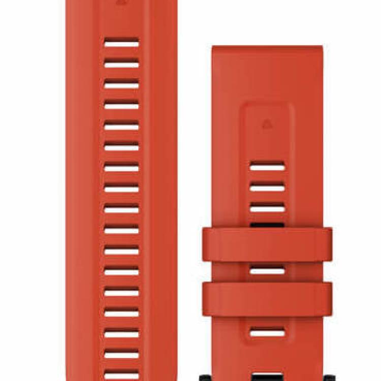 Garmin Watch Band QuickFit 26 Flame Red Silicone - Red