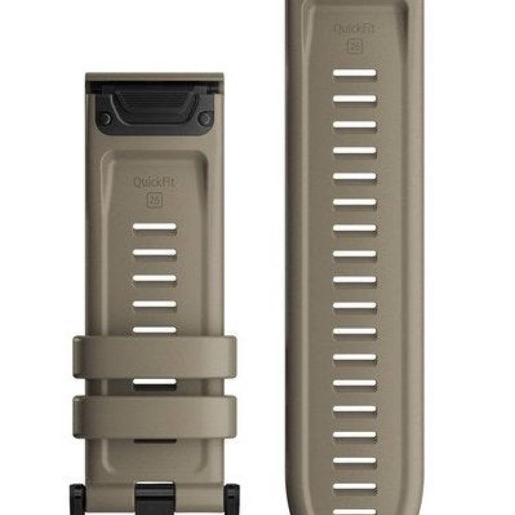Garmin Watch Band QuickFit 26 Dark Sandstone Silicone - Beige