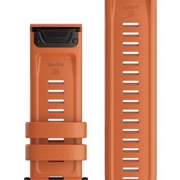 Garmin Watch Band QuickFit 26 Ember Orange Silicone - Orange