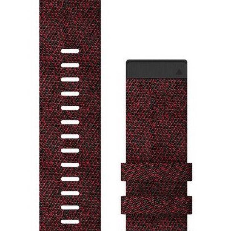 Garmin Watch Band QuickFit 26 Heathered Red Nylon - Red