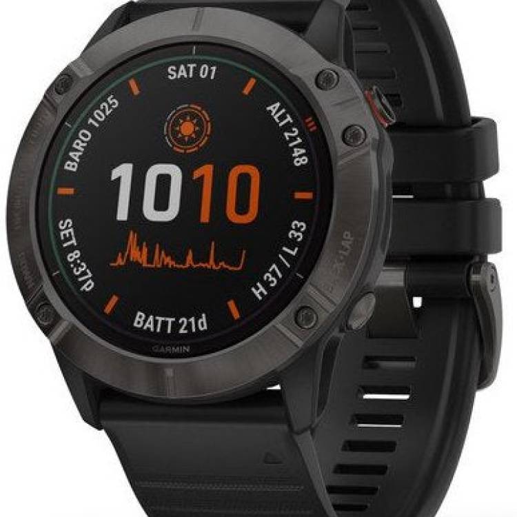 Garmin Watch Fenix 6X Pro Solar Carbon Grey DLC D