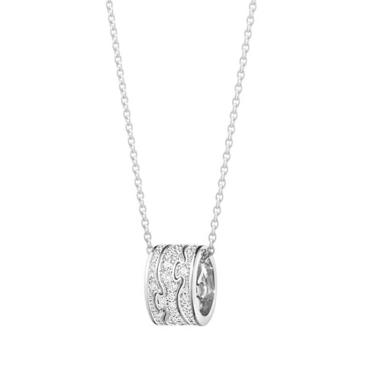 Georg Jensen Fusion 18ct White Gold 0.35ct Diamond Necklace - White Gold