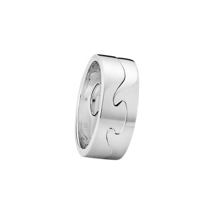 Georg Jensen Fusion 18ct White Gold Two Piece Ring - 48