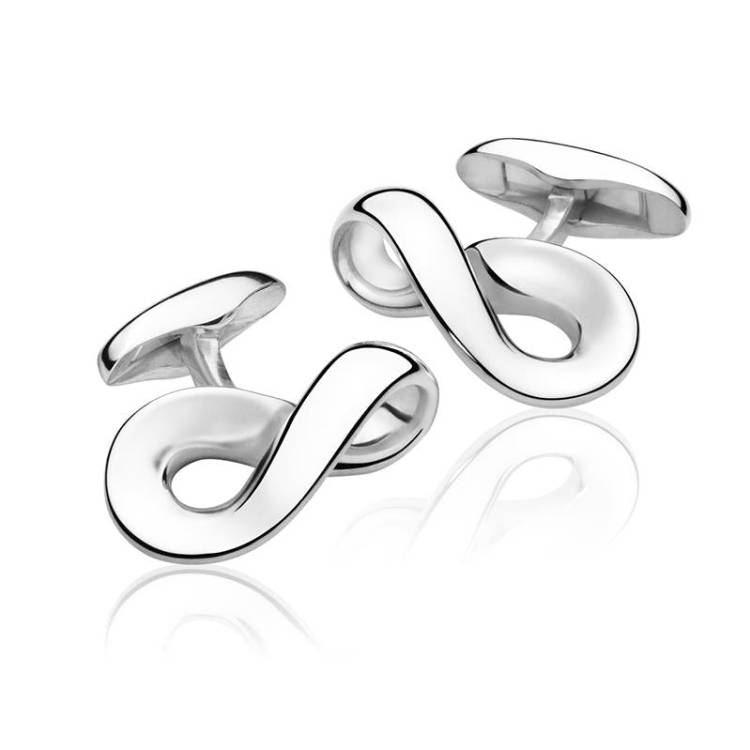 Georg Jensen Infinity Sterling Silver Cufflinks - Silver