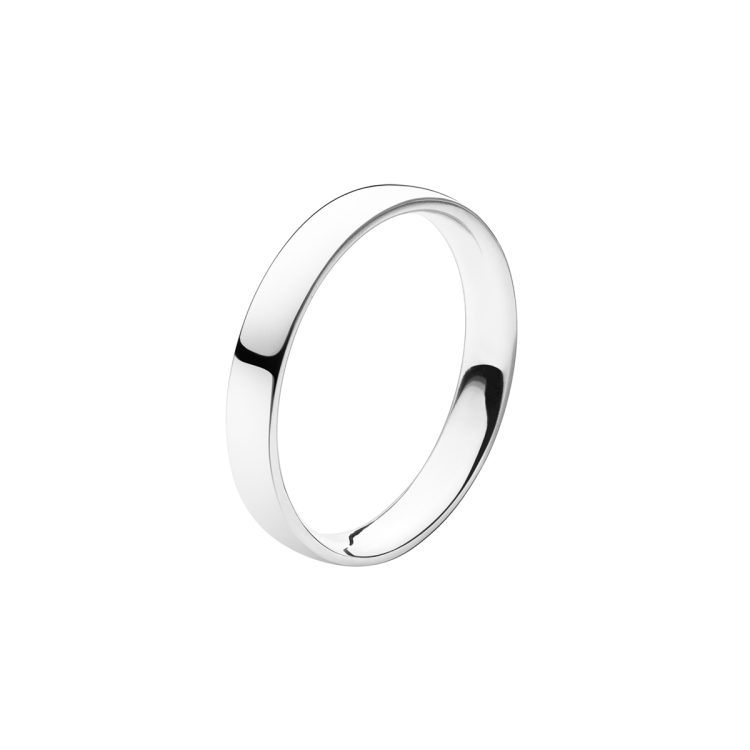 Georg Jensen Magic 18ct White Gold Band Ring - 53