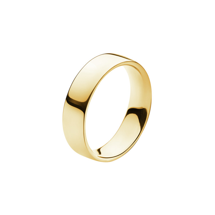 Georg Jensen Magic 18ct Yellow Gold Band Ring - 63