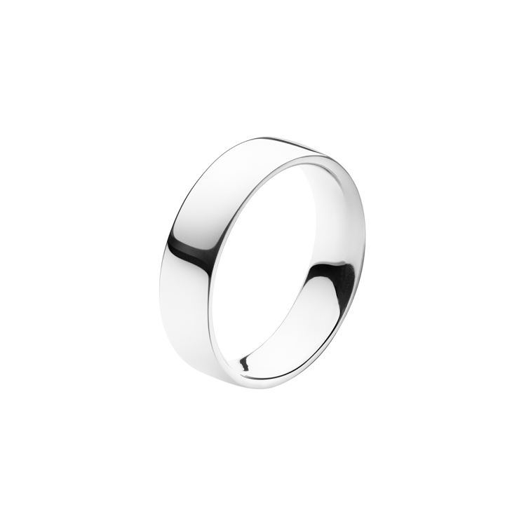 Georg Jensen Magic Platinum Band Ring - 58