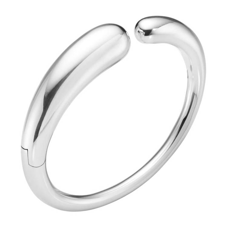 Georg Jensen Mercy Sterling Silver Hinged Bangle - M/L