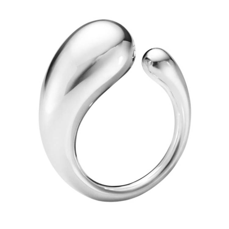 Georg Jensen Mercy Sterling Silver Large Ring - 49