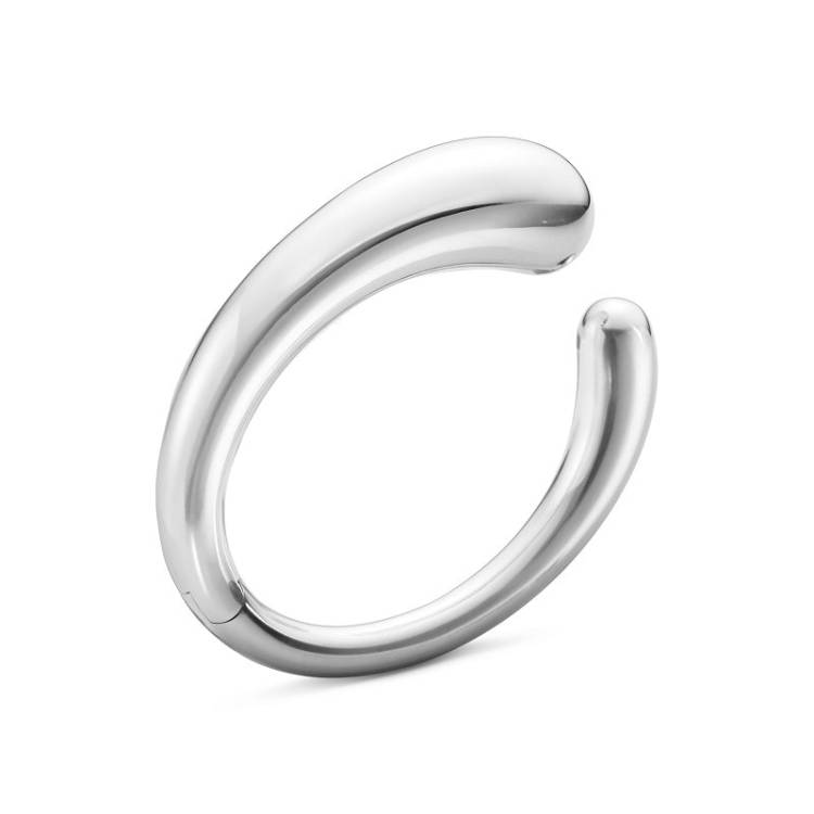 Georg Jensen Mercy Sterling Silver Mega Hinged Bangle - M/L