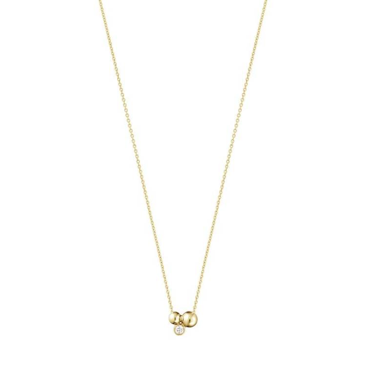 Georg Jensen Moonlight Grapes 18ct Yellow Gold Diamond Pendant