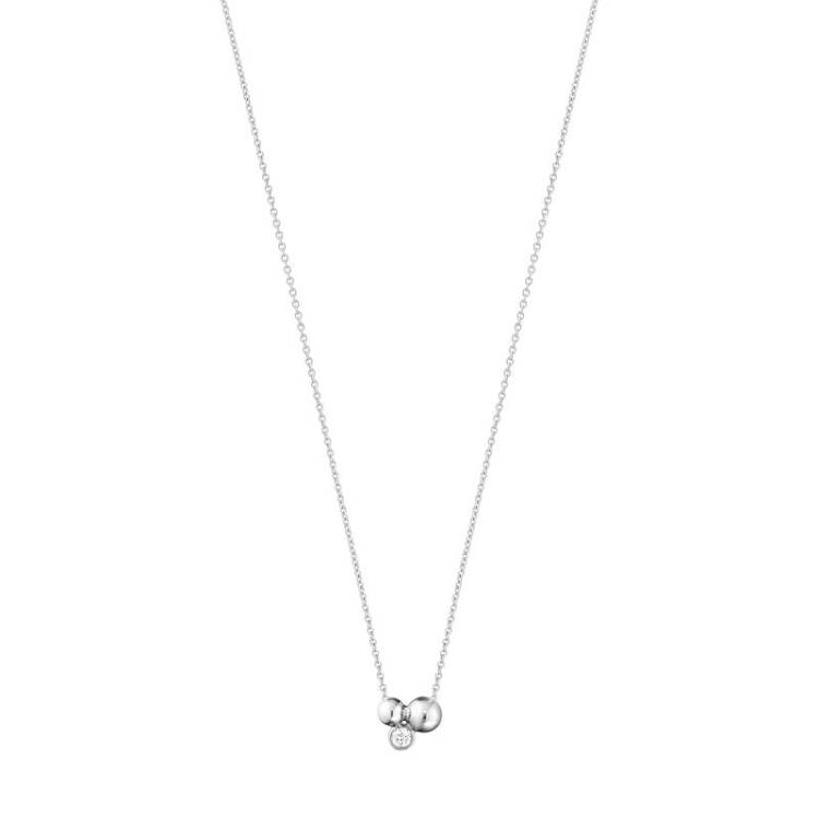 Georg Jensen Moonlight Grapes Sterling Silver Diamond Pendant