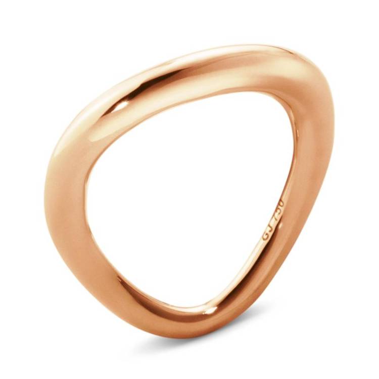 Georg Jensen Offspring 18ct Rose Gold Ring - Size 6 (58 - 59)