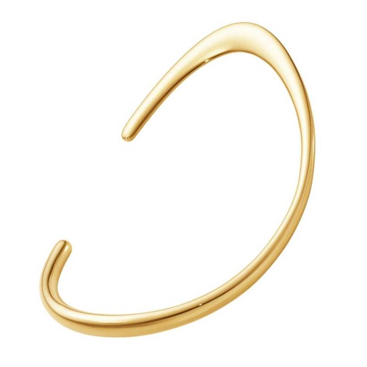 Georg Jensen Offspring 18ct Yellow Gold Open Bangle D - S