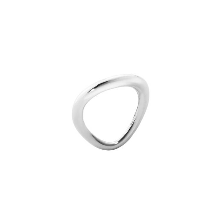 Georg Jensen OffspRing D Sterling Silver Slim Ring D - Size 4 (54 - 55)